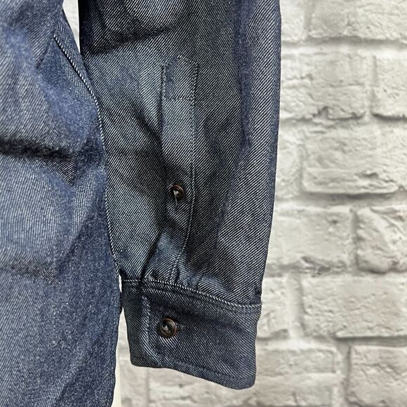 Pendleton x Levi Strauss Black Wool Button Up Shirt Men's Small San Francisco - Picture 8 of 12